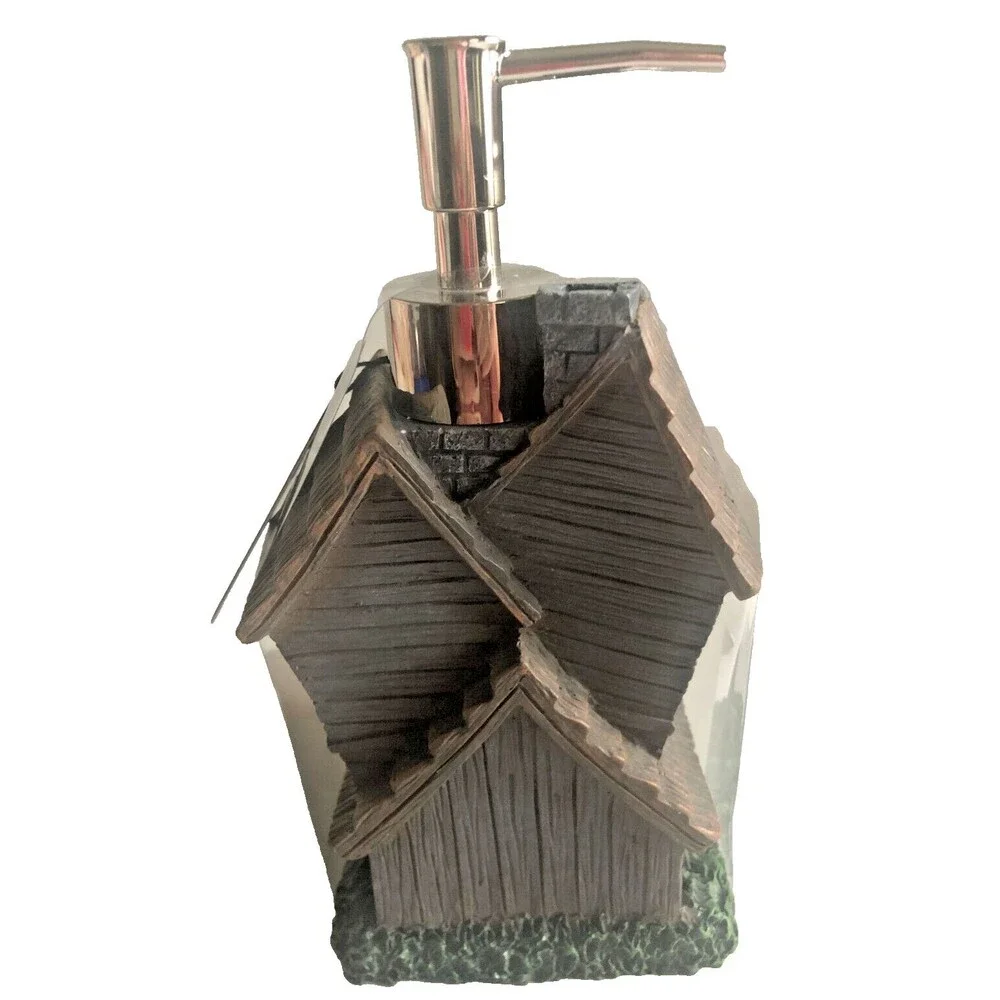 Halloween Haunted House Soap Pump Dispenser Ghost Pumpkin Spooky Tombstone Resin
